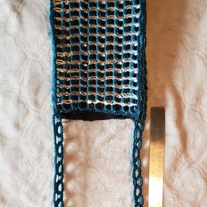 Crochet Teal Soda Tab Purse